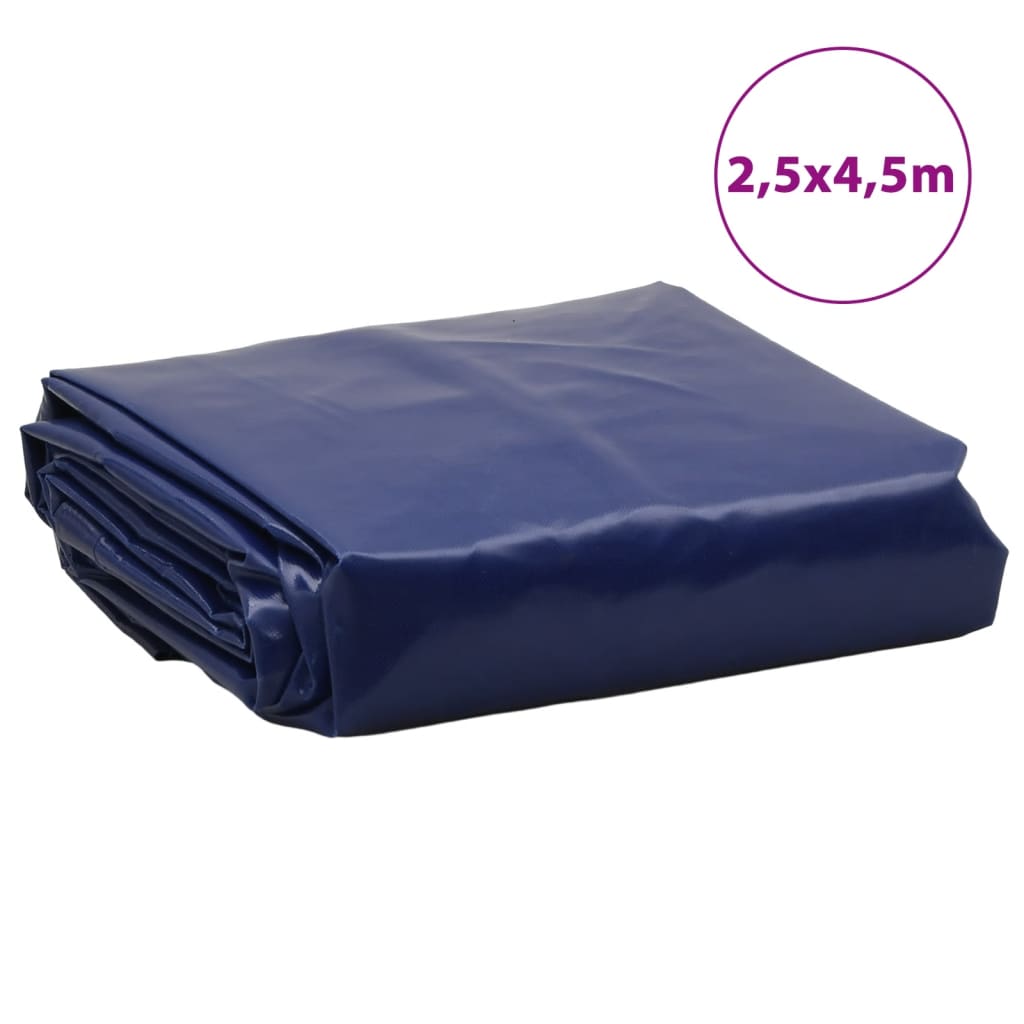 Dekzeil 650 g/m² 2,5x4,5 m blauw