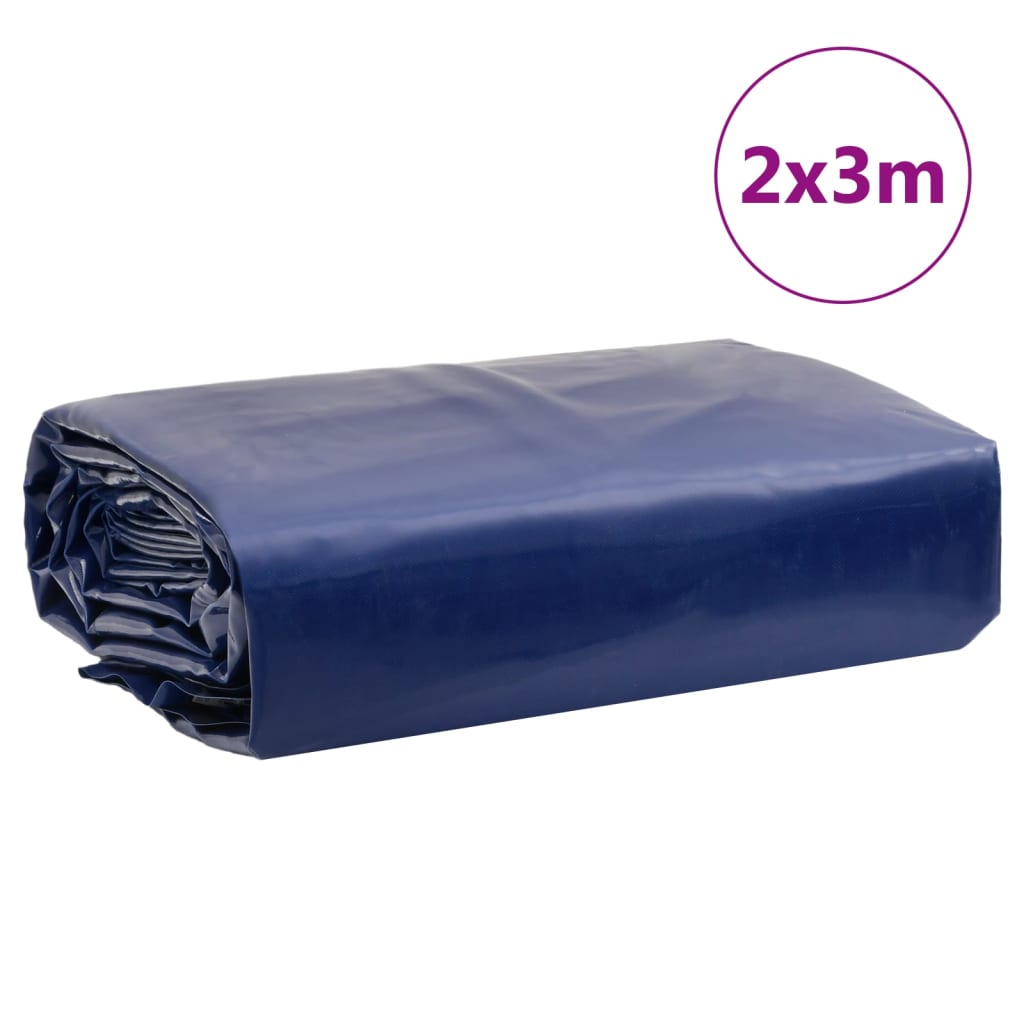 Dekzeil 650 g/m² 2x3 m blauw