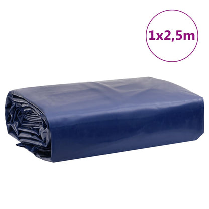 Dekzeil 650 g/m² 1x2,5 m blauw