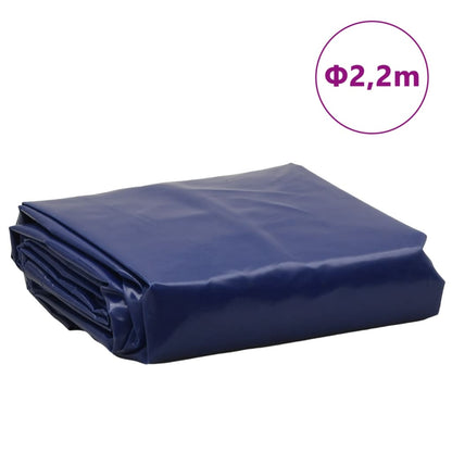 Dekzeil 650 g/m² Ø 2,2 m blauw