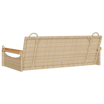 Schommelbank 109x62x40 cm poly rattan beige