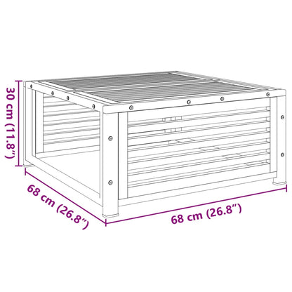 Tuintafel 68x68x30 cm massief acaciahout