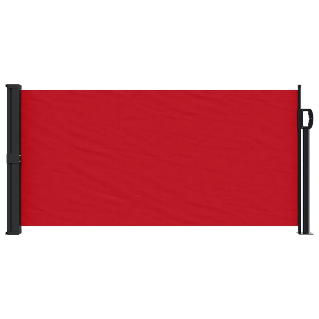 Windscherm uittrekbaar 100x300 cm rood