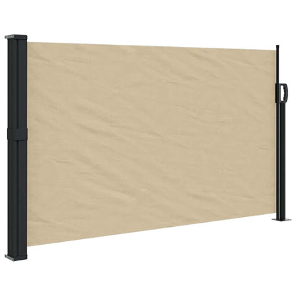 Windscherm uittrekbaar 117x300 cm beige