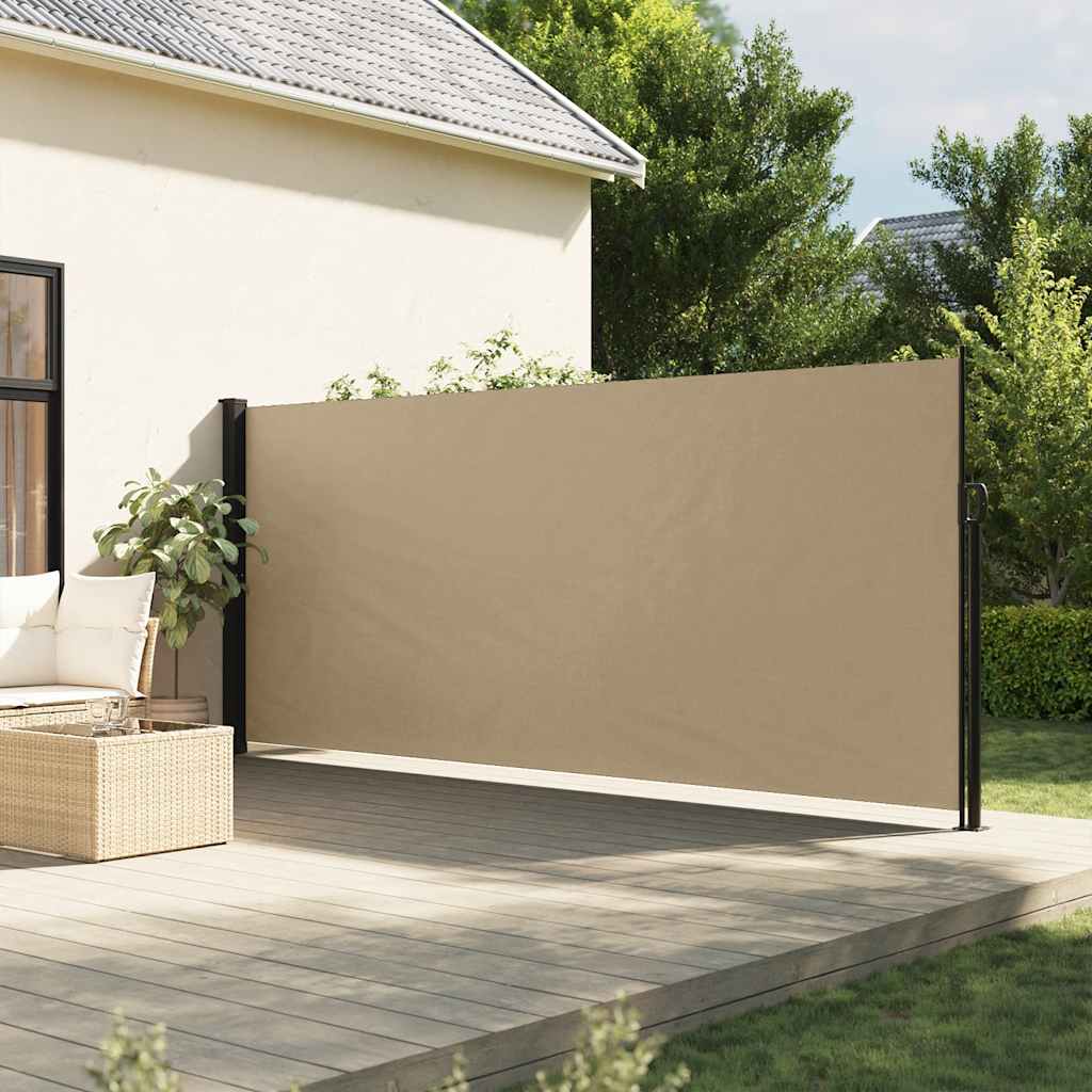 Windscherm intrekbaar 170x300 cm beige