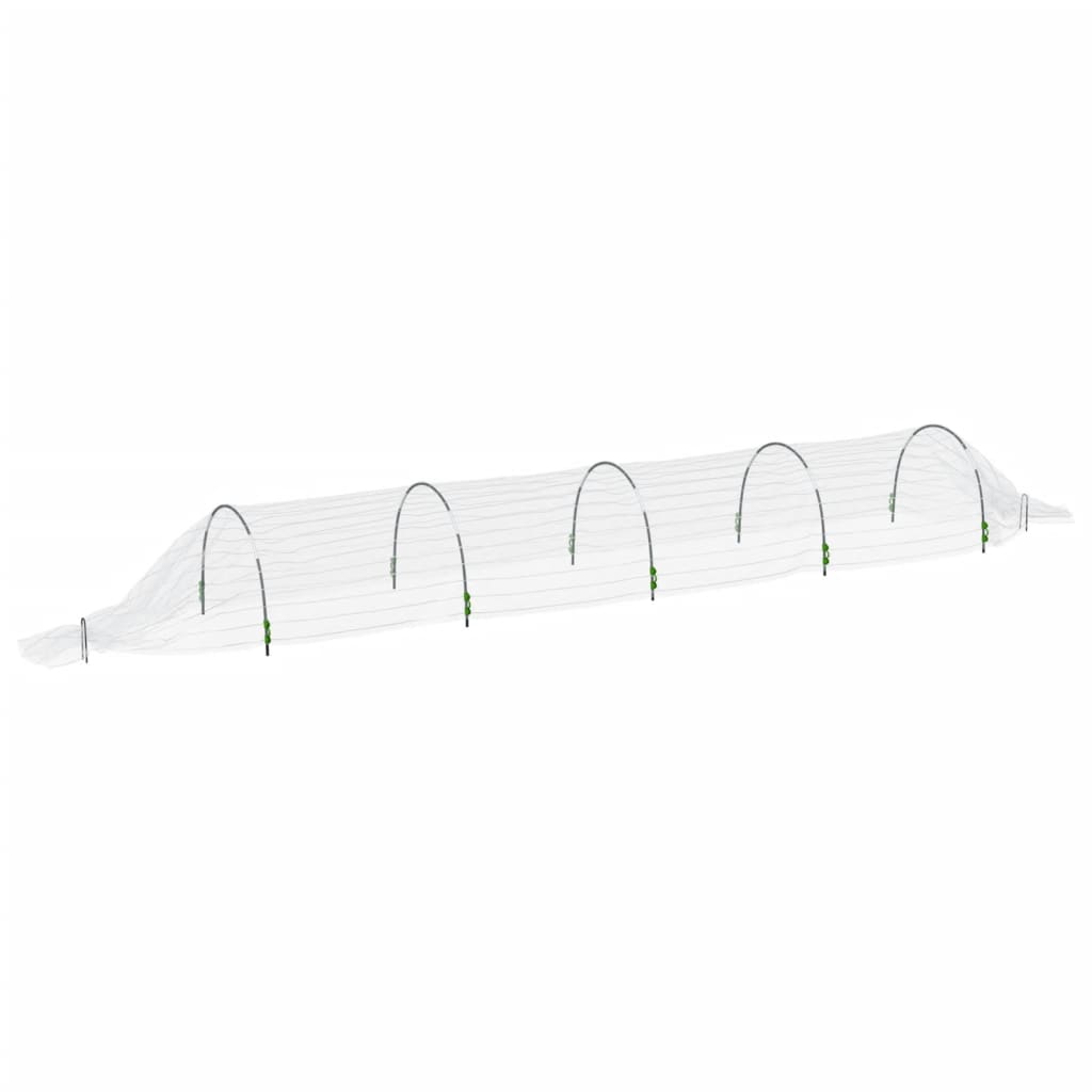 Kweektunnels 2 st 1,5x5 m glasvezel en polypropeen