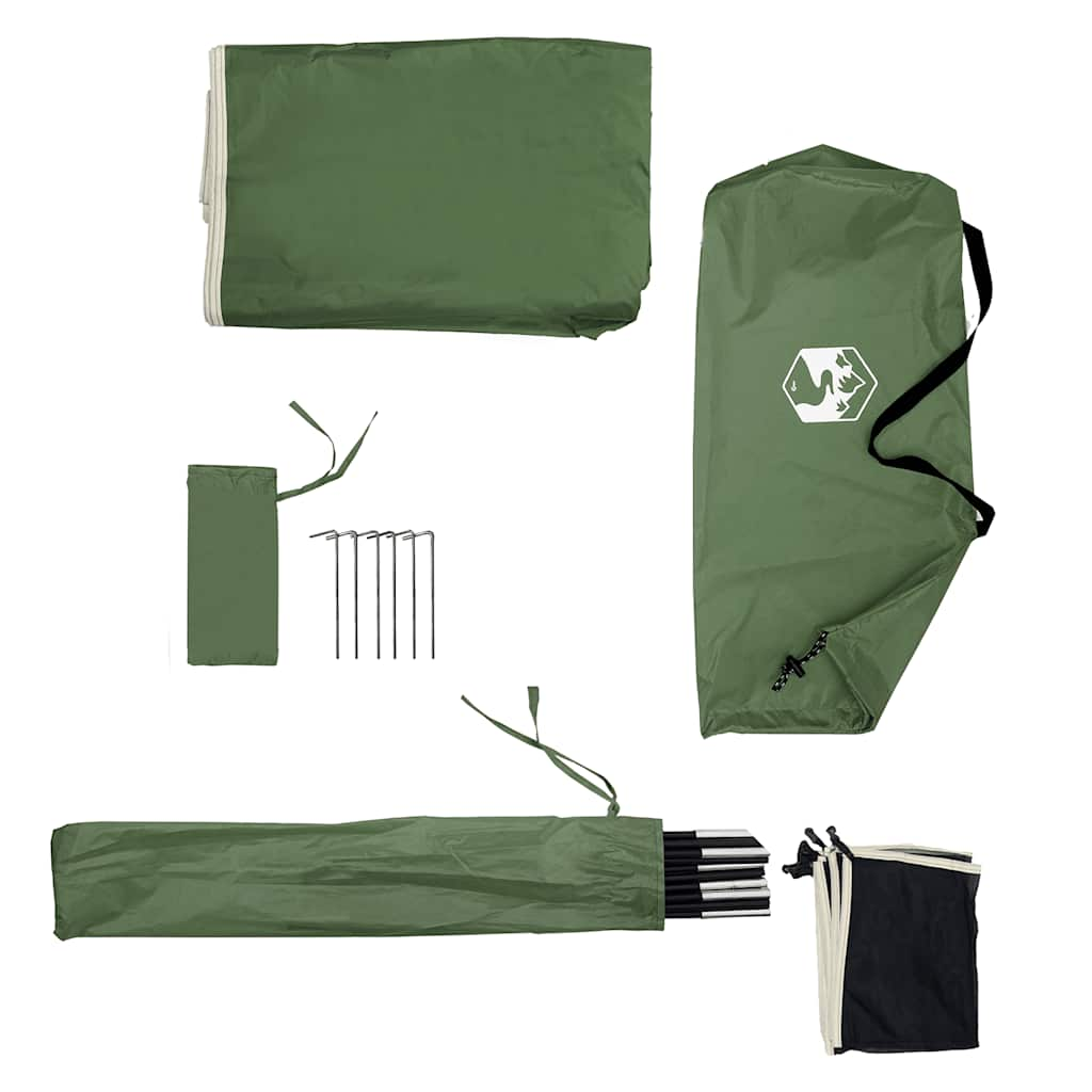 Windscherm camping waterdicht 344x120 cm groen