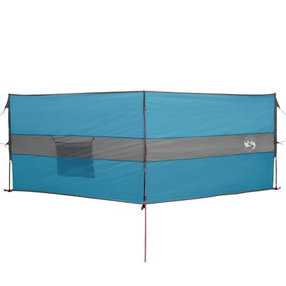 Windscherm camping waterdicht 344x120 cm blauw