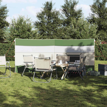 Windscherm camping waterdicht 340x130 cm groen