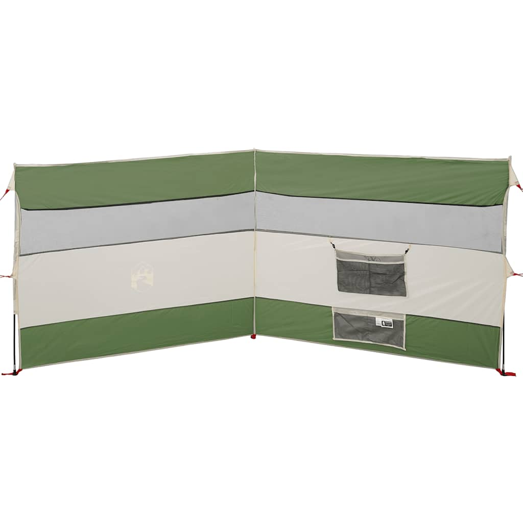 Windscherm camping waterdicht 340x130 cm groen