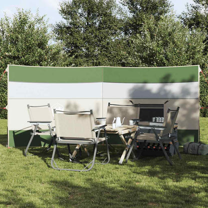 Windscherm camping waterdicht 340x130 cm groen