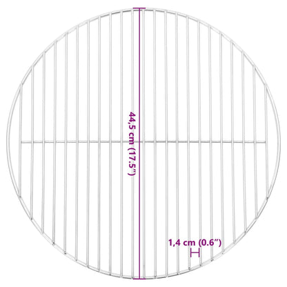 Barbecuerooster rond Ø44,5 cm 304 roestvrij staal