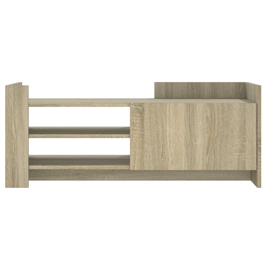 Tv-meubel 100x35x40 cm bewerkt hout sonoma eikenkleurig