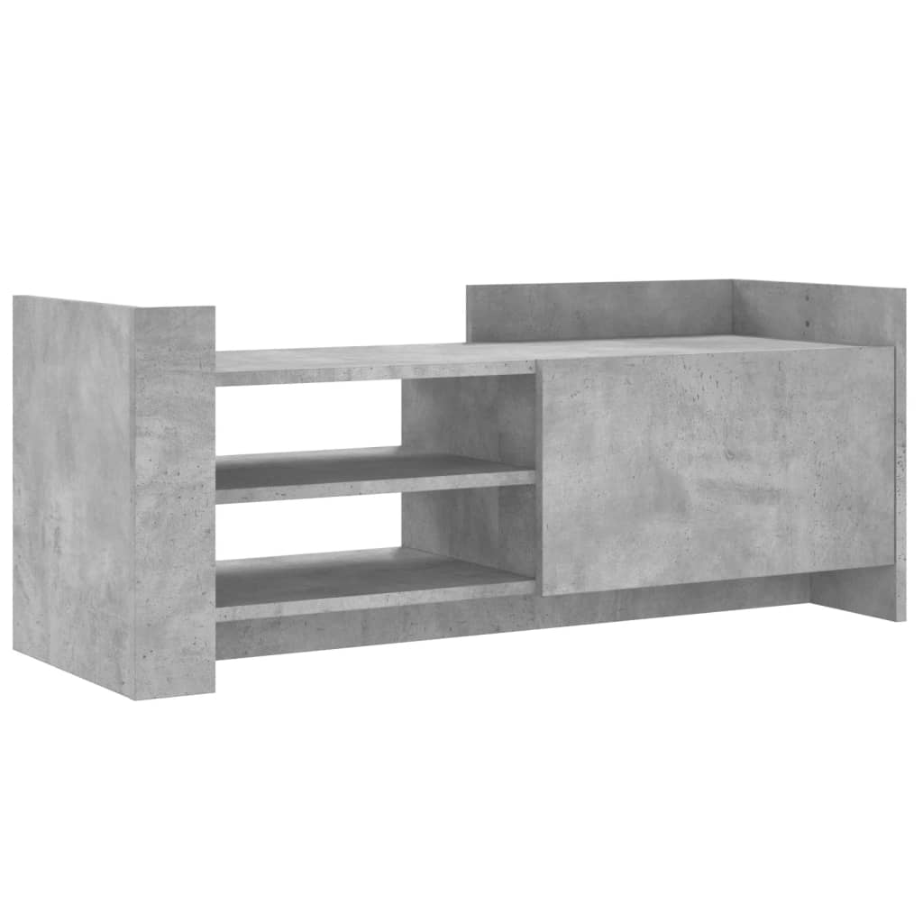 Tv-meubel 100x35x40 cm bewerkt hout betongrijs