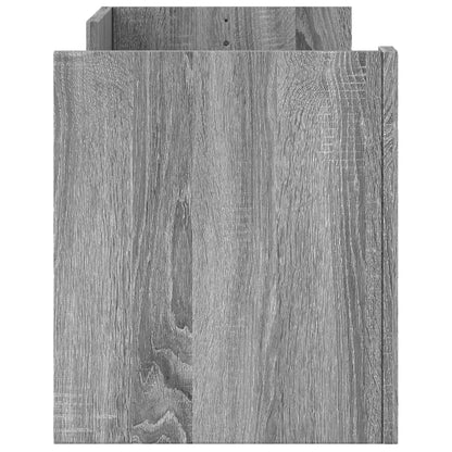 Tv-meubel 100x35x40 cm bewerkt hout grijs sonoma eikenkleurig