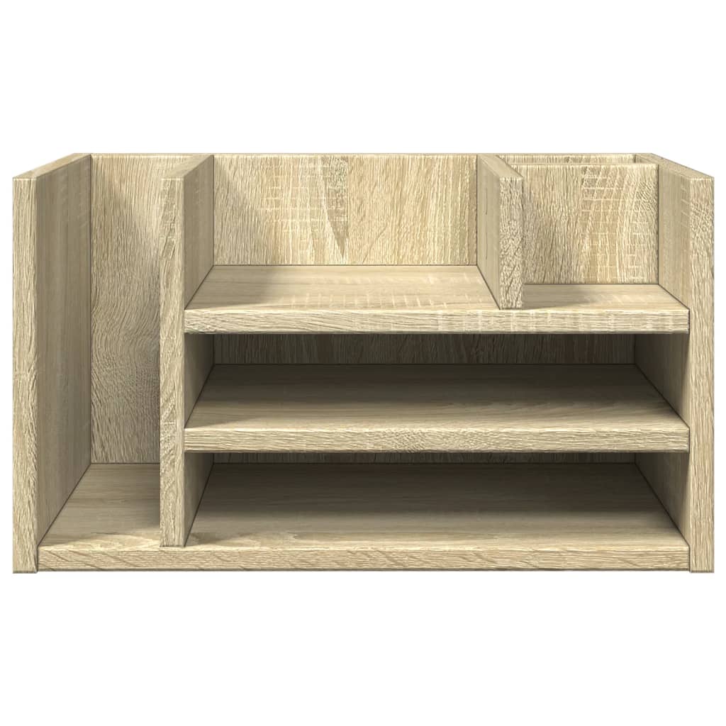 Bureau organiser 44,5x24x25 cm bewerkt hout sonoma eikenkleurig