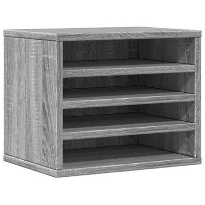 Bureau organiser 36x26x29,5 cm bewerkt hout grijs sonoma eiken