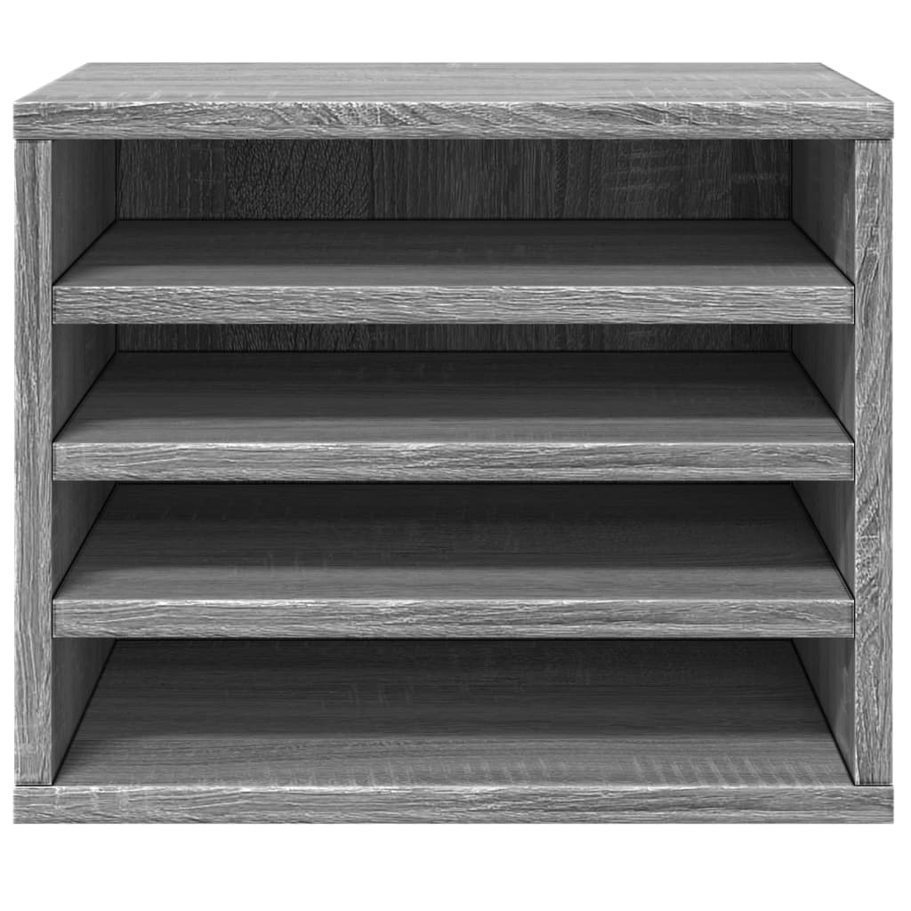 Bureau organiser 36x26x29,5 cm bewerkt hout grijs sonoma eiken