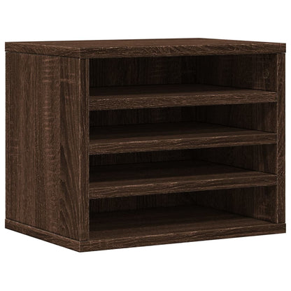 Bureau organiser 36x26x29,5 cm bewerkt hout bruin eikenkleurig