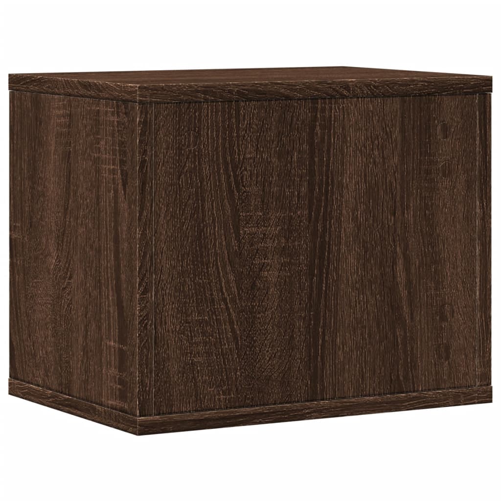 Bureau organiser 36x26x29,5 cm bewerkt hout bruin eikenkleurig