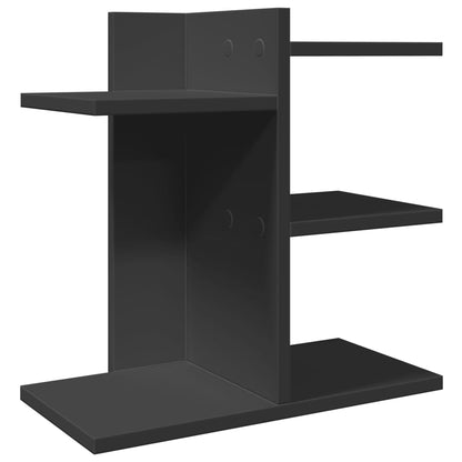 Bureau organiser 42x21,5x42 cm bewerkt hout zwart