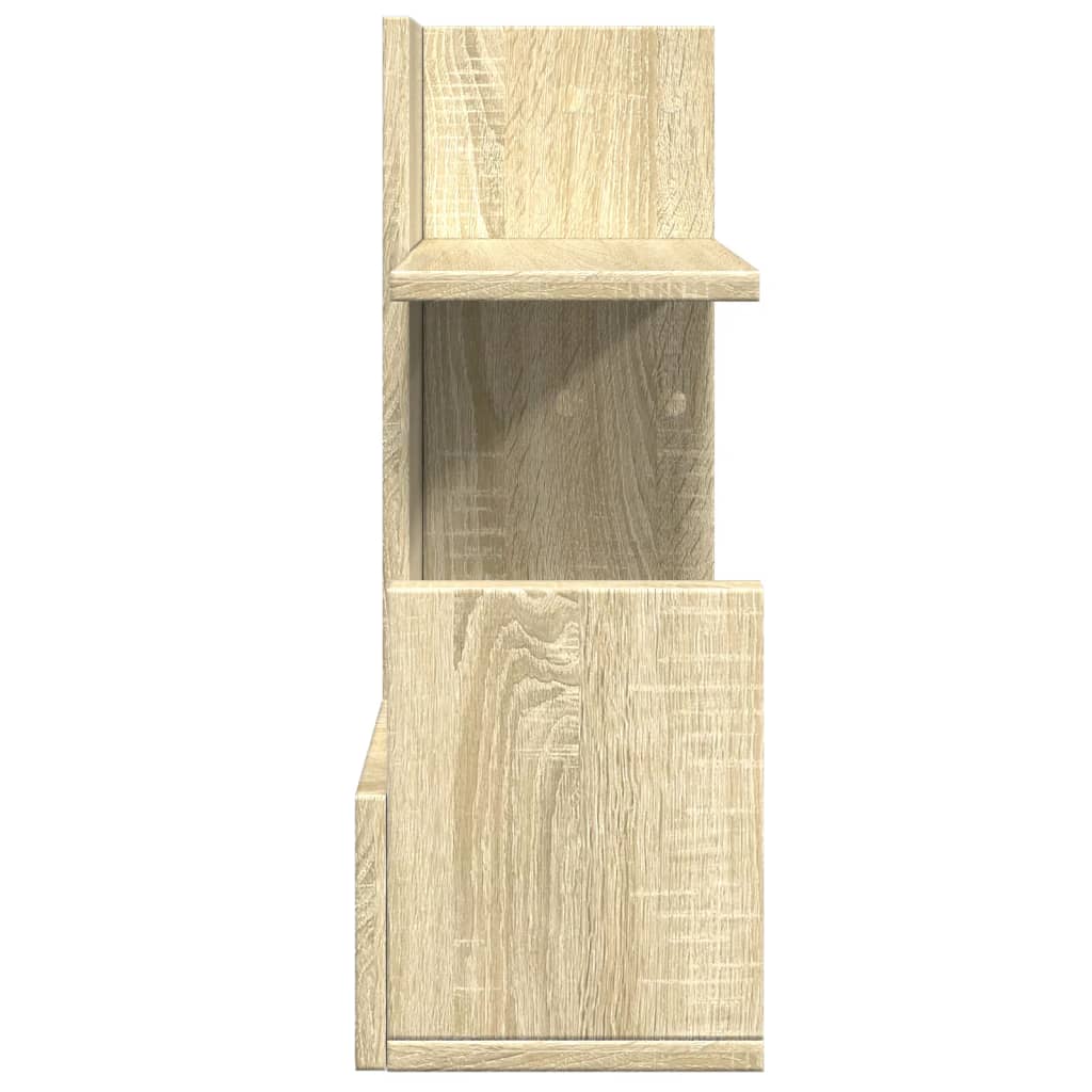 Bureau organiser 49x20x52,5 cm bewerkt hout sonoma eikenkleurig