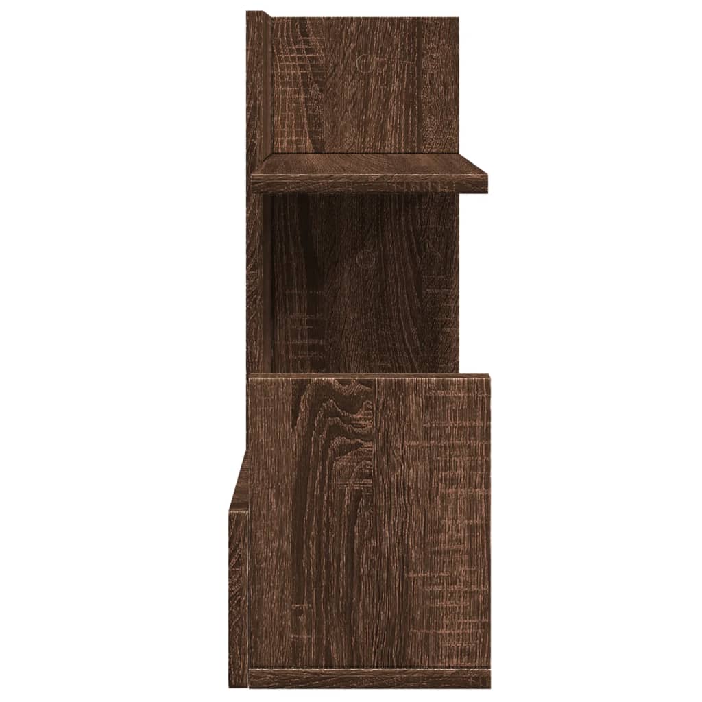 Bureau organiser 49x20x52,5 cm bewerkt hout bruin eikenkleurig