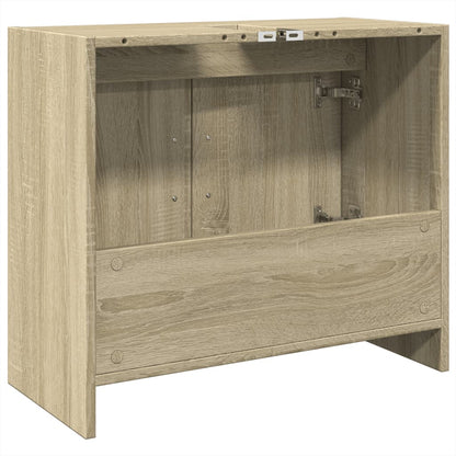 Wastafelkast 63x29x55 cm bewerkt hout sonoma eikenkleurig