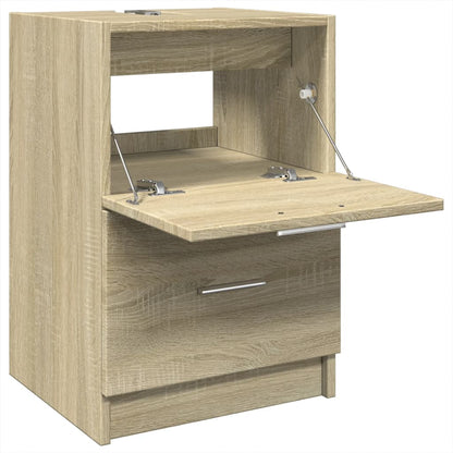 Wastafelkast 40x37x59 cm bewerkt hout sonoma eikenkleurig