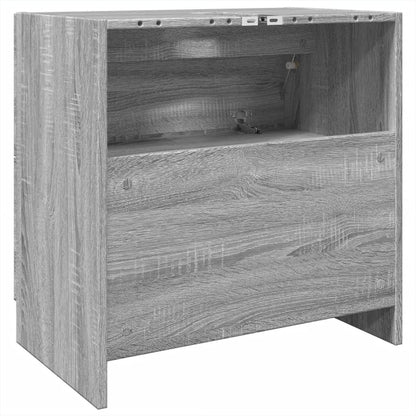 Wastafelkast 59x37x59 cm bewerkt hout grijs sonoma eikenkleurig