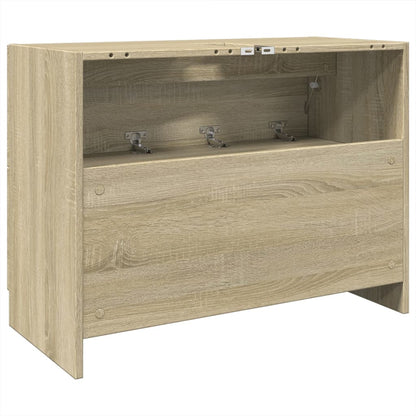 Wastafelkast 78x37x59 cm bewerkt hout sonoma eikenkleurig