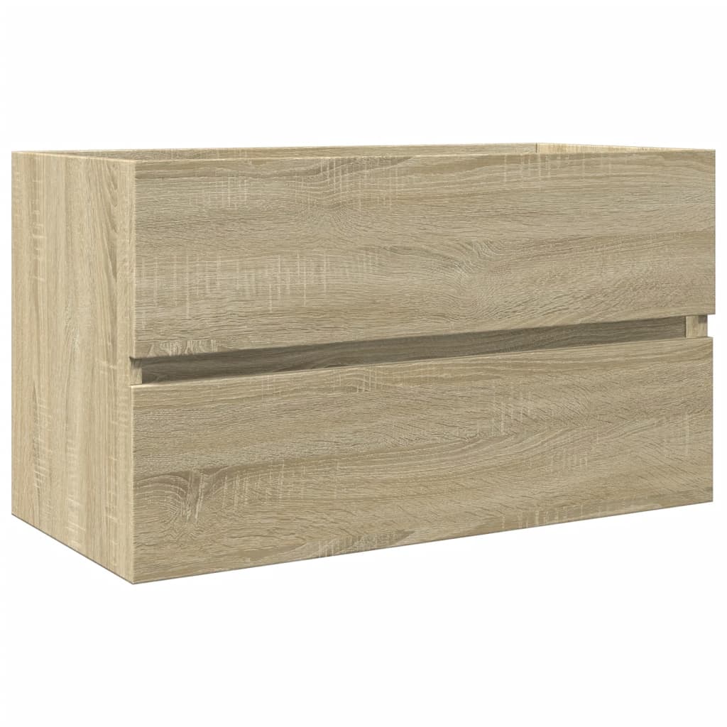 Wastafelkast 80x38,5x45 cm spaanplaat sonoma eikenkleurig