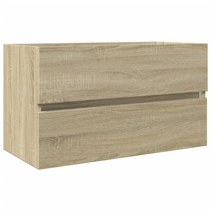 Wastafelkast 80x38,5x45 cm spaanplaat sonoma eikenkleurig