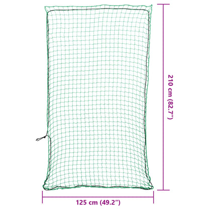 Aanhangwagennet elastisch touw 2,1x1,25 m polypropeen groen