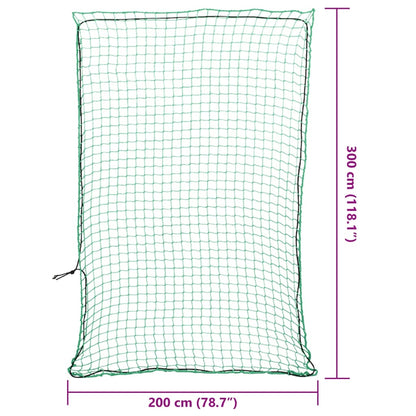 Aanhangwagennet elastisch touw 3x2 m polypropeen groen