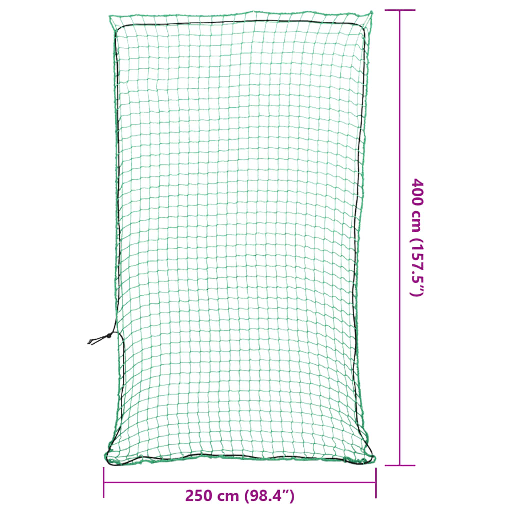 Aanhangwagennet elastisch touw 4x2,5 m polypropeen groen