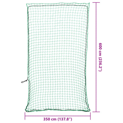 Aanhangwagennet elastisch touw 6x3,5 m polypropeen groen