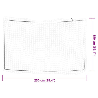 Aanhangwagennet elastisch touw 2,5x1,5 m polypropeen wit