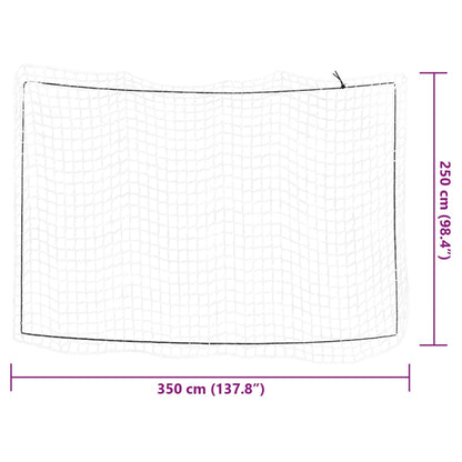 Aanhangwagennet elastisch touw 3,5x2,5 m polypropeen wit