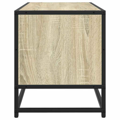 Tv-meubel 100x34,5x40cm bewerkt hout metaal sonoma eikenkleurig