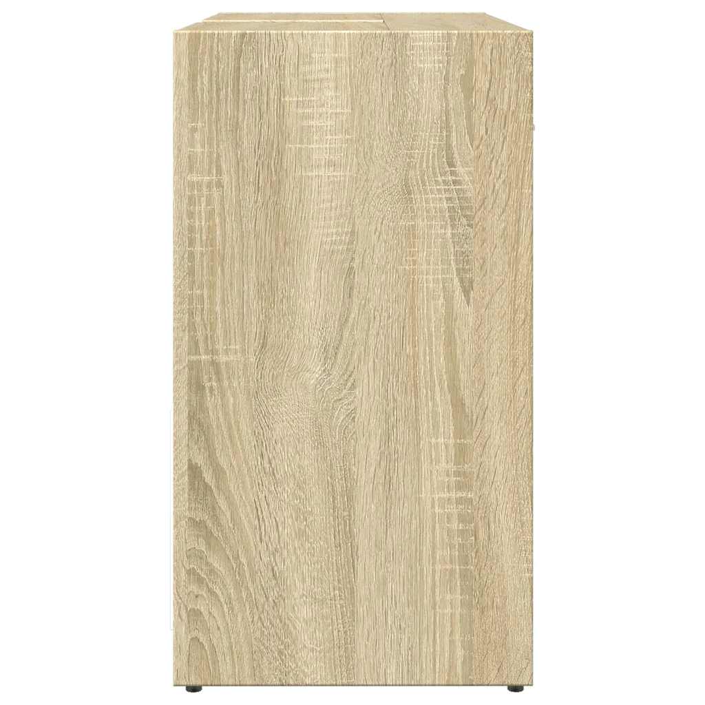 Wastafelkast 60x33x60 cm bewerkt hout sonoma eikenkleurig