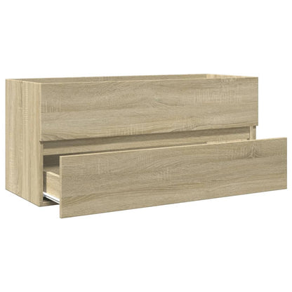 Wastafelkast 100x38,5x45 cm bewerkt hout sonoma eikenkleurig