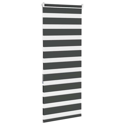 Zebra rolgordijn 60x150 cm stofbreedte zwart 55,9 cm