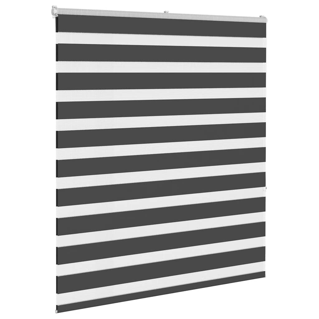 Zebra rolgordijn 105x150 cm stofbreedte 100,9 cm zwart