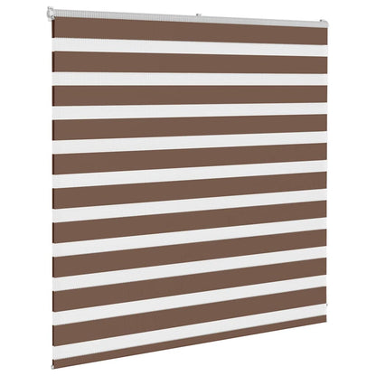 Zebra rolgordijn 140x100 cm stofbreedte 135,9cm polyester bruin