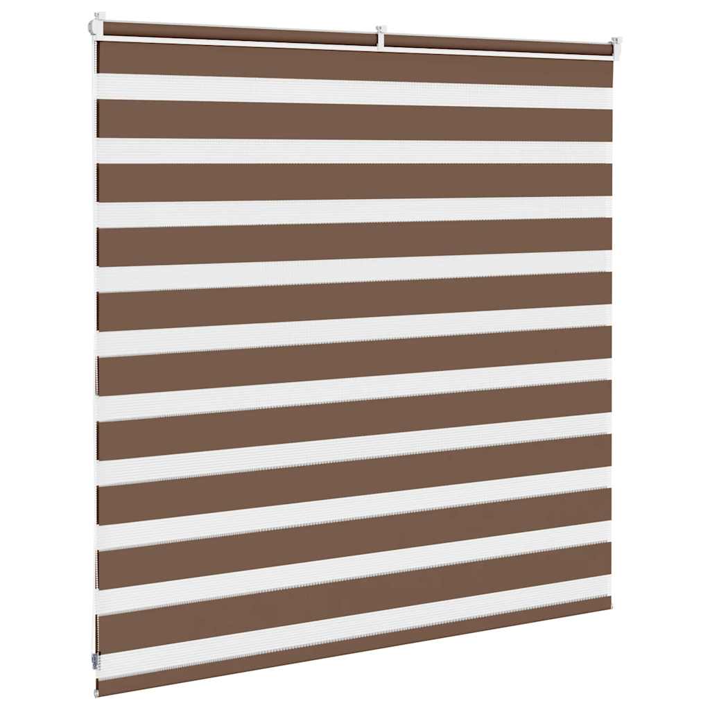 Zebra rolgordijn 145x100 cm stofbreedte 140,9cm polyester bruin