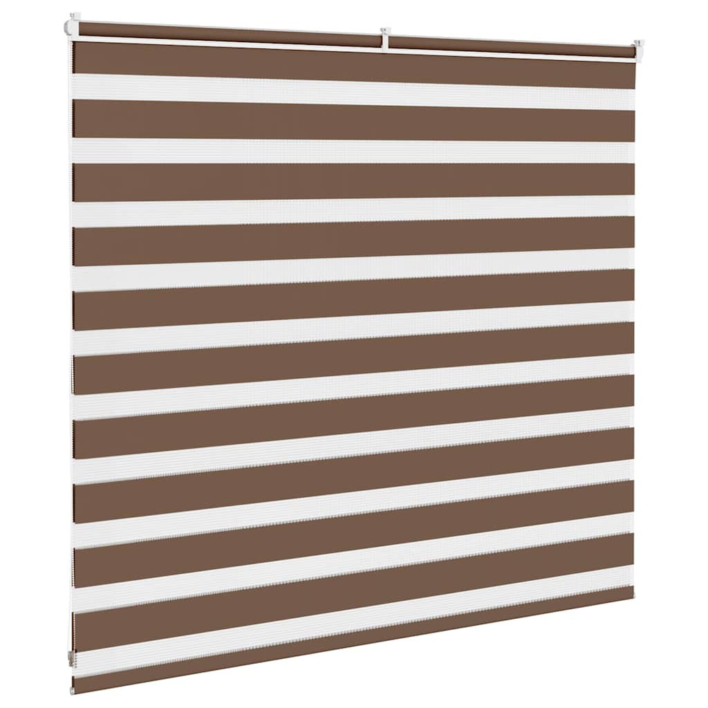 Zebra rolgordijn 155x100 cm stofbreedte 150,9cm polyester bruin