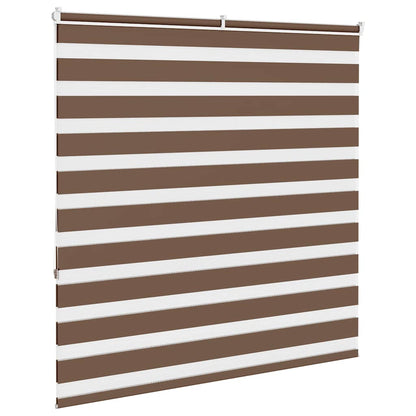 Zebra rolgordijn 140x150 cm stofbreedte 135,9cm polyester bruin