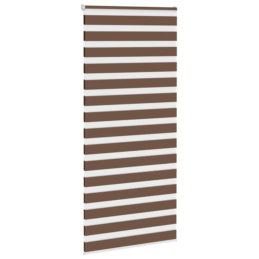 Zebra rolgordijn 100x200 cm stofbreedte 95,9 cm polyester bruin