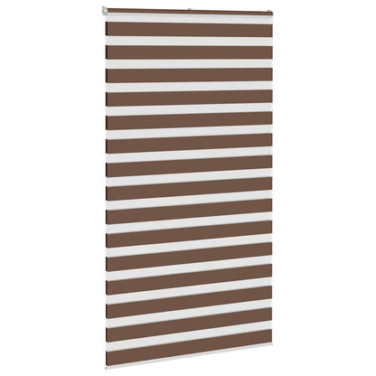 Zebra rolgordijn 120x200 cm stofbreedte 115,9cm polyester bruin